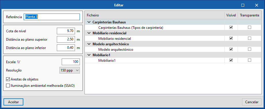 Open BIM Layout. Editar uma vista