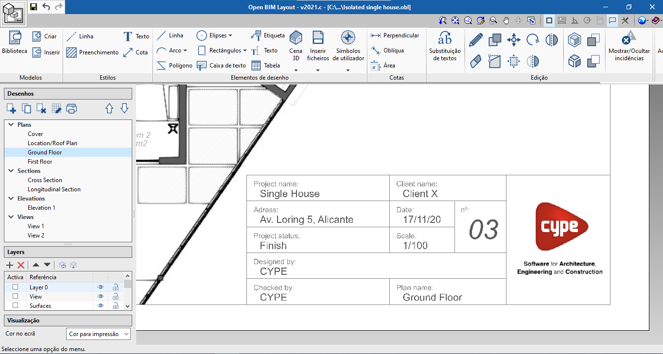 Open BIM Layout. Como desenhar nos desenhos: layers, elementos de desenho e estilos