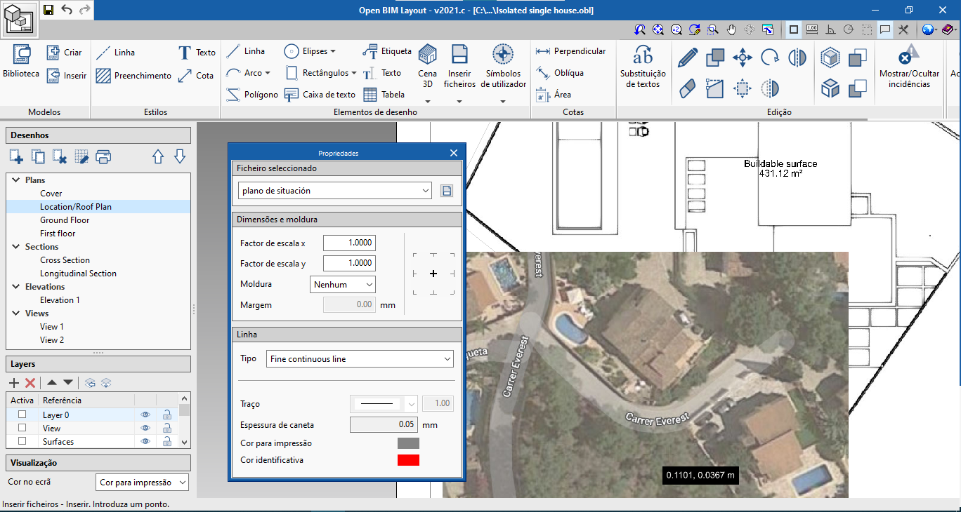 Open BIM Layout. Como inserir ficheiros externos